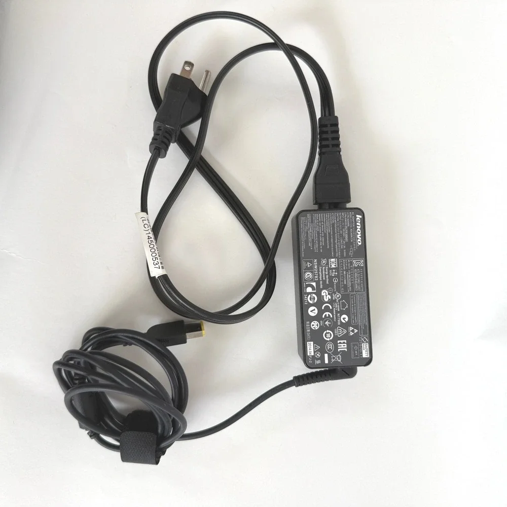 Lenovo Laptop Charger 20V 2.25A 45W AC Adapter Yellow Tip Genuine OEM
